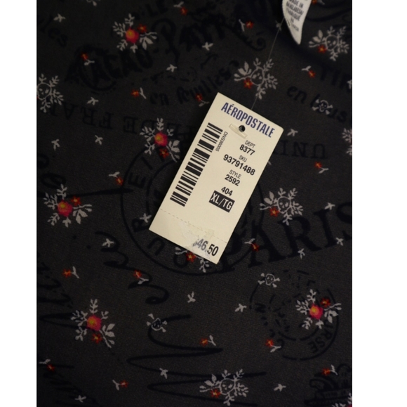 Aeropostal flower print button down blouse - Picture 7 of 8
